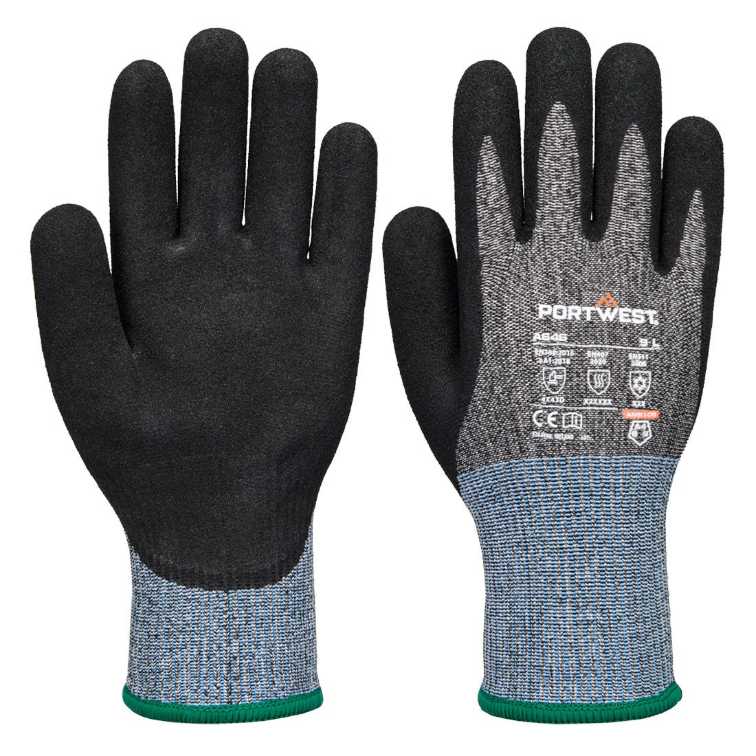 A646 - Vis-Tex Cut D13 Luva anti-corte de nitrilo de inverno